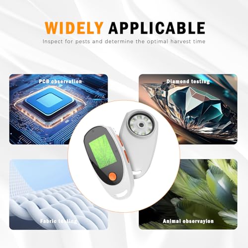 Image of Digital Microscope Handheld, Portable Digital Magnifying Glass 500x with 2.0inch Color Screen, Children Science Educational