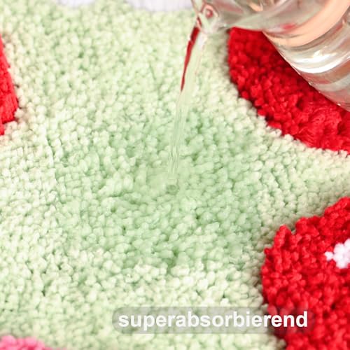 Tapis de bain microfibre doux multicolore 50x80 cm lavable et absorbant - 5