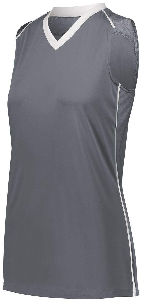 Augusta Sportswear Girls Rover Jersey S Graphite/White