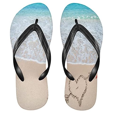 Mnsruu Turquoise Starfish Flip Flops for Travel Cover