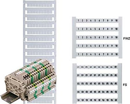 Weidmüller DEK 5 GW 7 Klemmenmarkierer Karte 5x5mm Polyamid ws 0522660007 (Inhalt 500 Stück)