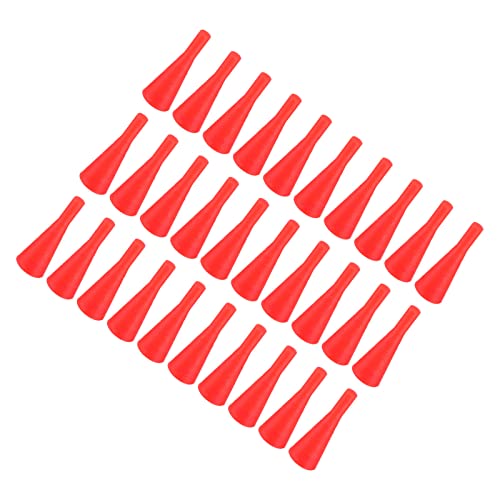 YOKIVE 30Pcs Silicone Rubber Stoppers, Tapered Plugs with High-Temperature Resistance | Protect Hole, Great for Lab Industry (Red, 3mm to 8mm)