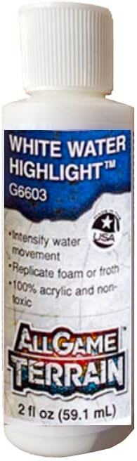 Miniatura 4 de Woodland Scenics All Game Terrain, agua realista, efectos de agua y luces de agua blanca (paquete de 3) - con pinceles Make Your Day