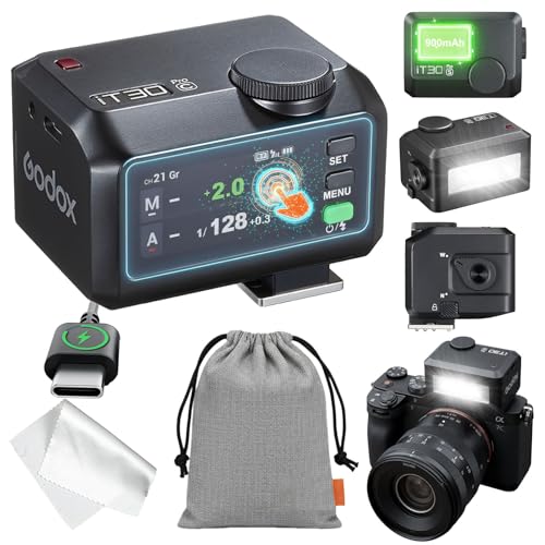 Flash Godox IT30Pro C para Canon, IT30ProC IT30PROC TTL HSS 1/8000s Mini Flash Camera, Compatible con Cámara Canon EOS R RP R5 R6 R3 R7 R8 R10 R100 M3 M5 M6 M50 R5 Mark II R6 Mark II