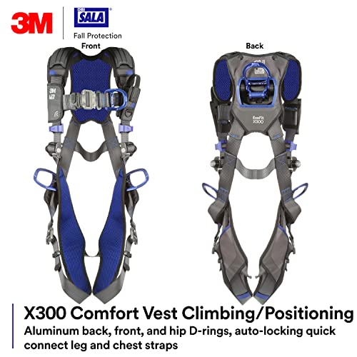 Image of 3M DBI-SALA ExoFit X300 Comfort Vest Climbing Positioning Safety Harness