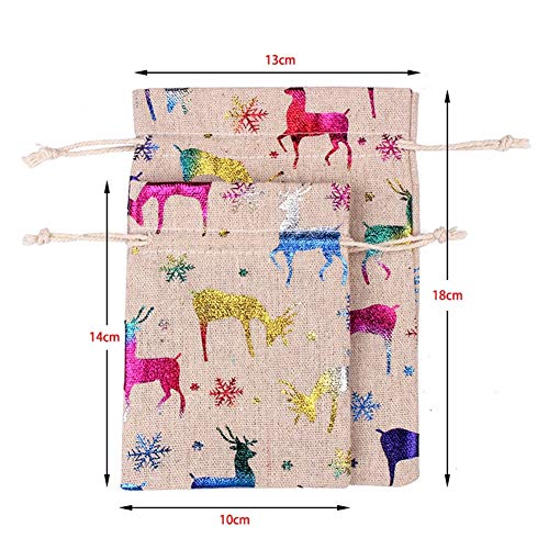 Bolsas de Yute Duoer 50pcs 10x14 13x18cm miniatura 7
