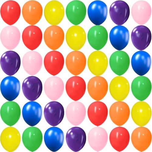70PCS Colorful Balloons Assorted Colors, 10 Inches Bright Colors Rainbow Party Balloon for Birthday Party Baby Shower Wedding Party Rainbow Balloons