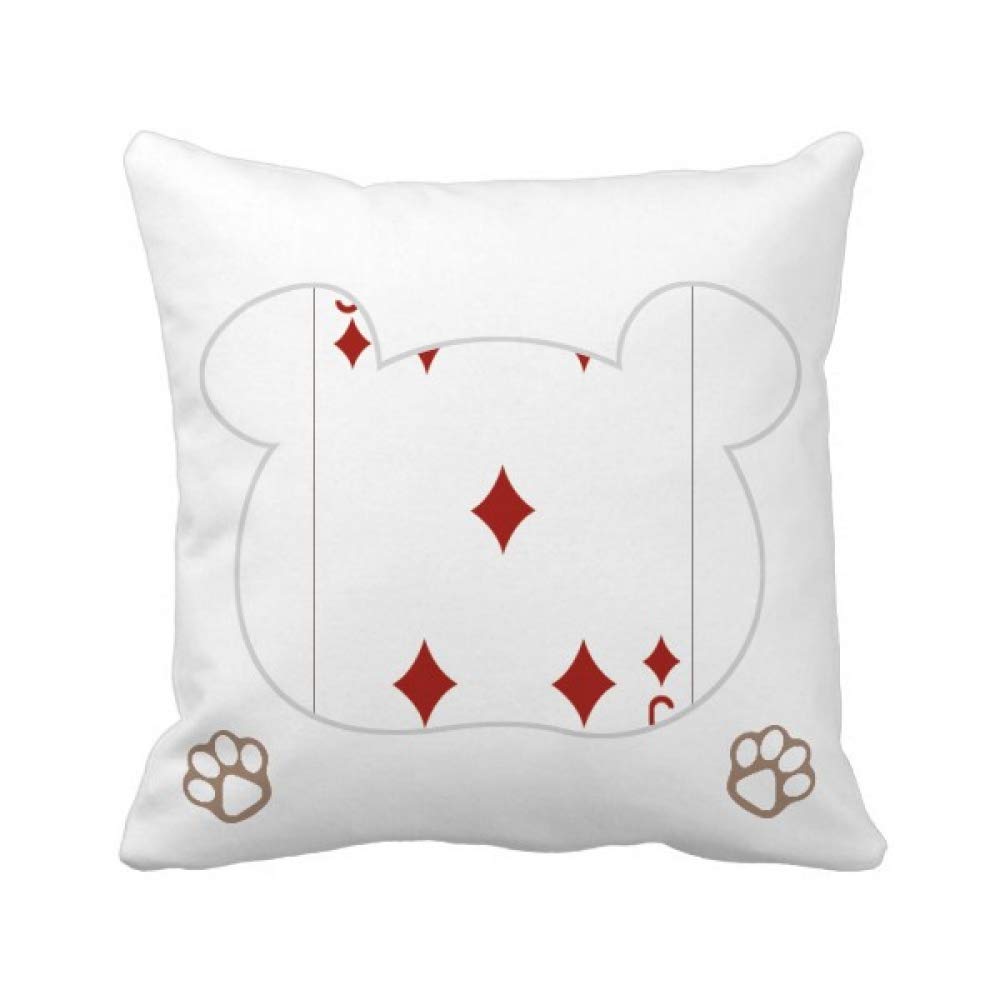 Housse de coussin carrée cartes à jouer pour vos soirées jeux de société en famille