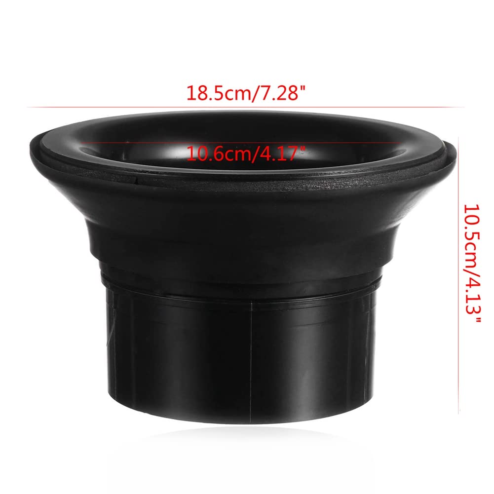 Kickdrum Enhancer Bass Drum Enhancer Einstellbarer ABS Gummi Bass Drum Kick-Enhancer mit Schutzaufkleber Bass Drum Head Port Hole Protector