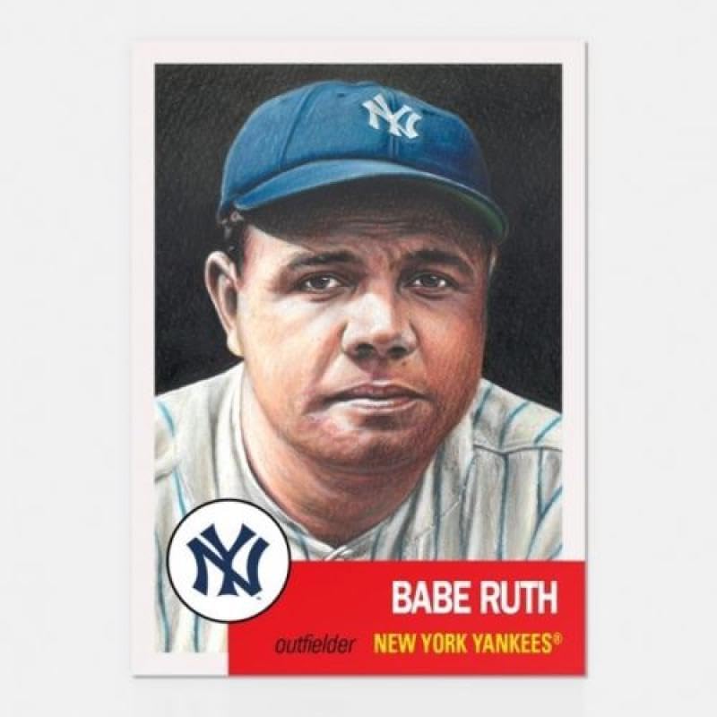 2018 Topps The MLB Living Set #100 Babe Ruth New York Yankees Official Baseball Trading Card with Facsimile Red Autograph on Back ONLINE EXCLUSIVE Limited Print Run