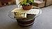 Decorative Half Wine Barrel Table With Glasstop