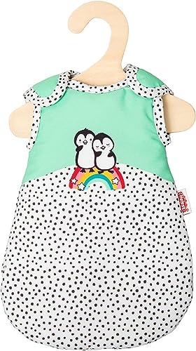 Heless 9194 - Schlafsack für Puppen im Pinguin Pünktchen Design, mit...