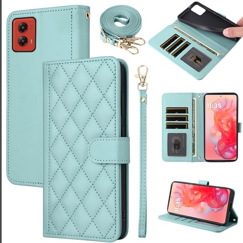 Housse Moto G Stylus 5G 2024 en cuir synthétique chic pour femme active avec dragonne