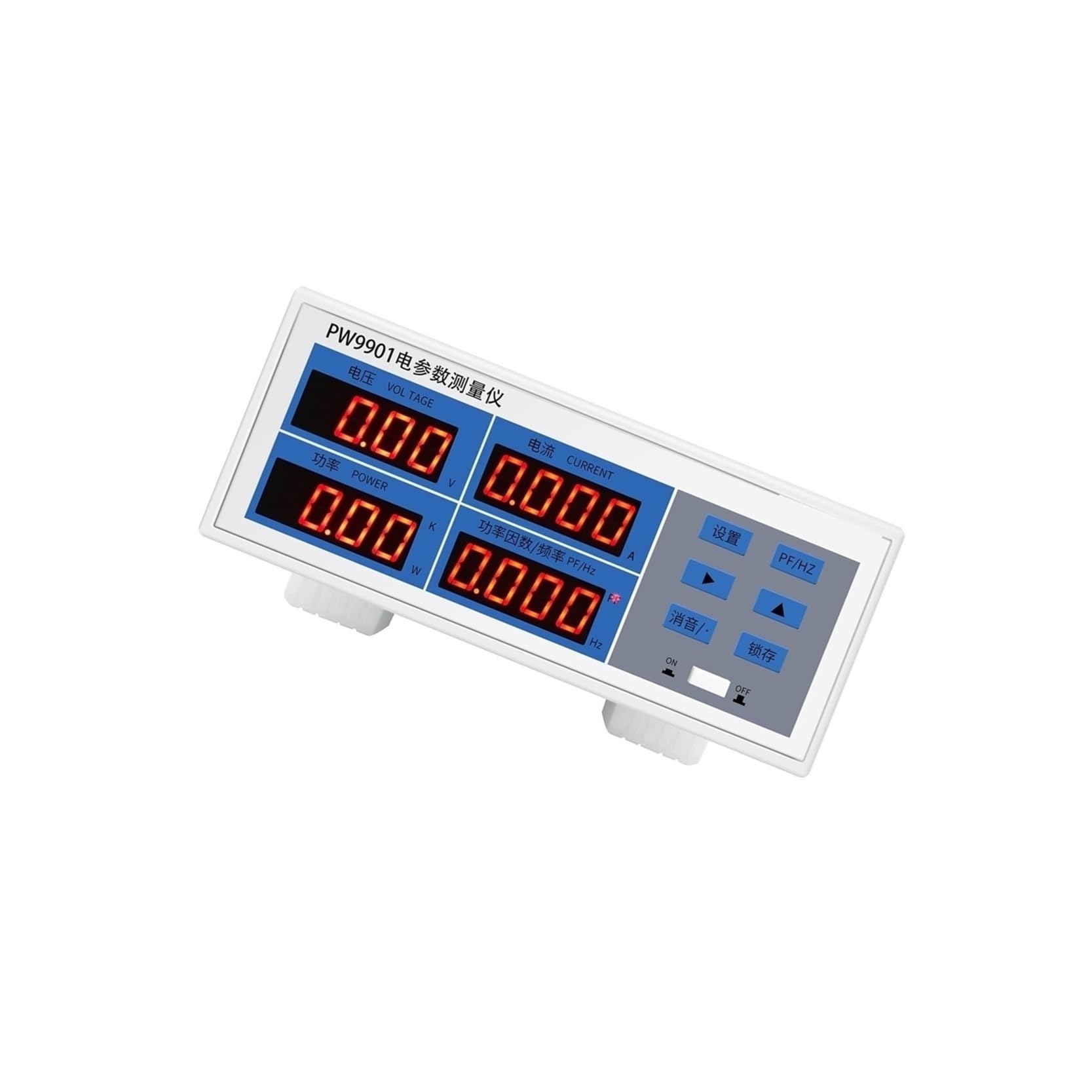 Medidor de potencia programable 20A, probador de parámetros eléctricos for voltaje corriente potencia PF Hz con pantalla digital
