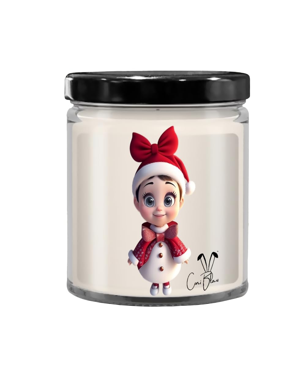 Coni Blau Christmas Candle with Little Girl