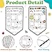 X1zuue All About Me Student Posters - 40Pcs Pencil Read All About Me Star Students Poster First Day of School Fill in Posters for Kids Kindergarten Elementary Classroom Back to School Supplies