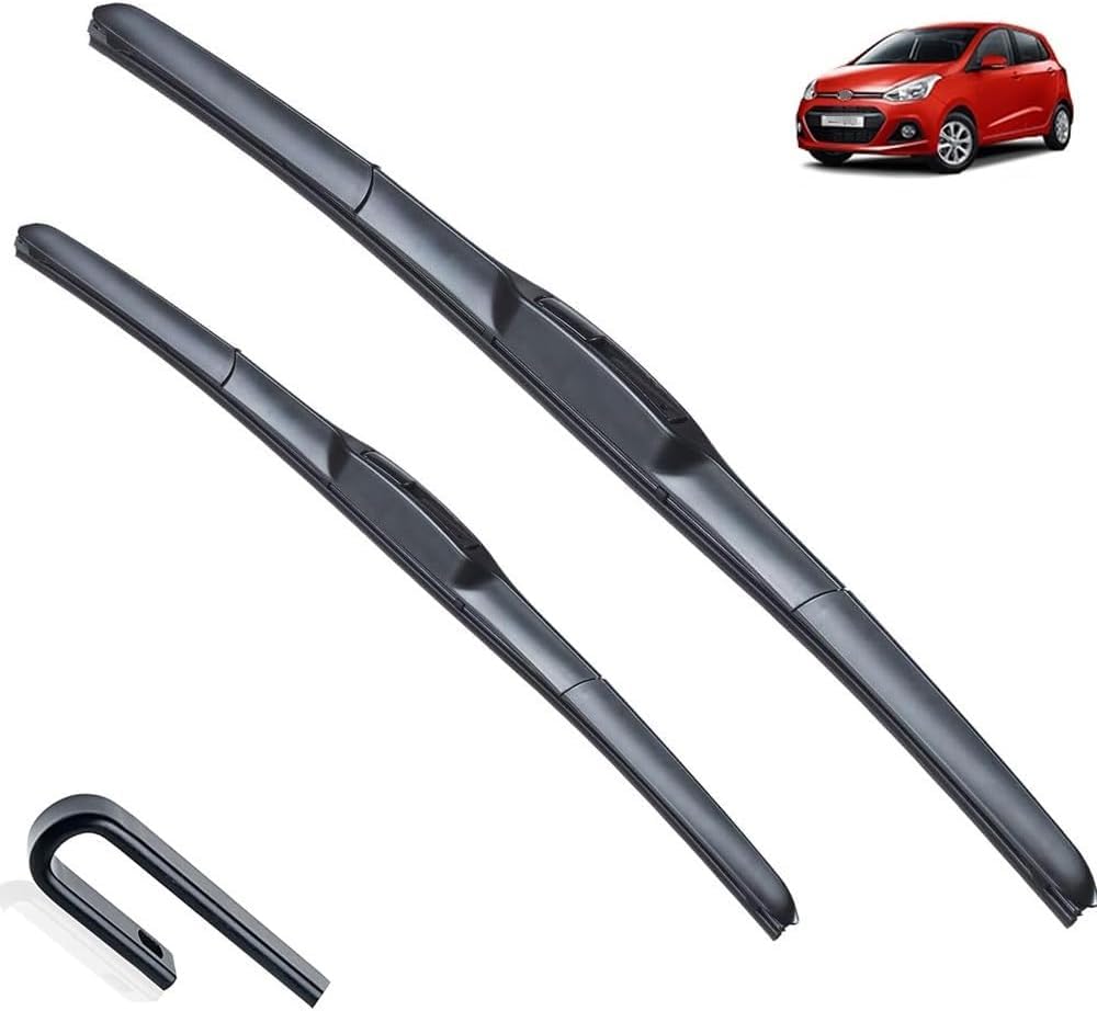 liufangfc Front Windscreen Beam Wipers for Hyundai i10 MK2 2013-2018 22"+16", Set of 2 Replacement Blades with Pre-assembled Adapter, Only for Right-Hand Drive (UK)
