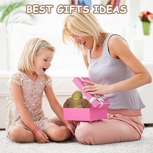 Ainiv Anti Stress Spielzeug, Gorilla-Figur zum Stressabbau, Latex Monkey Gorilla Toys, Sensory Relief Fidget Toy, Weiches Squeeze-Spielzeug, Geeignet für Freizeit, Unterhaltung, Stressabbau