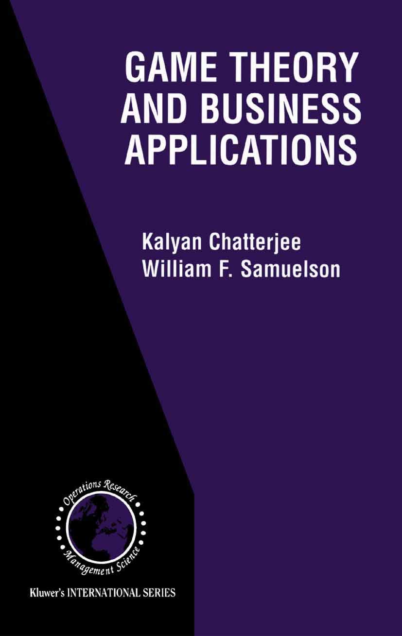 Buy Game Theory and Business Applications: v. 35 (International Series in Operations Research & Management Science) โ BookShops.in