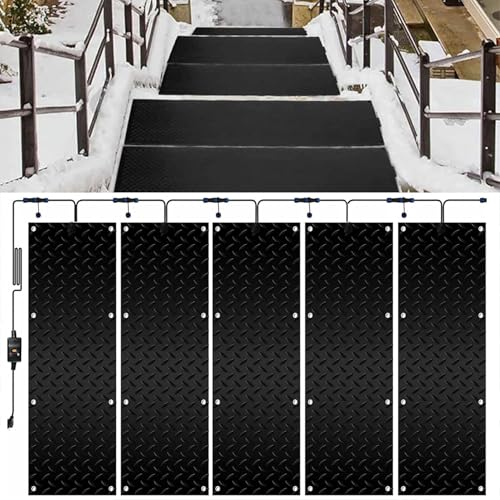階段用雪解けマット 歩道用暖房屋外マット 電気滑り止めゴム雪暖房マット 屋根氷融解マット 階段階段 私道 冬 除雪