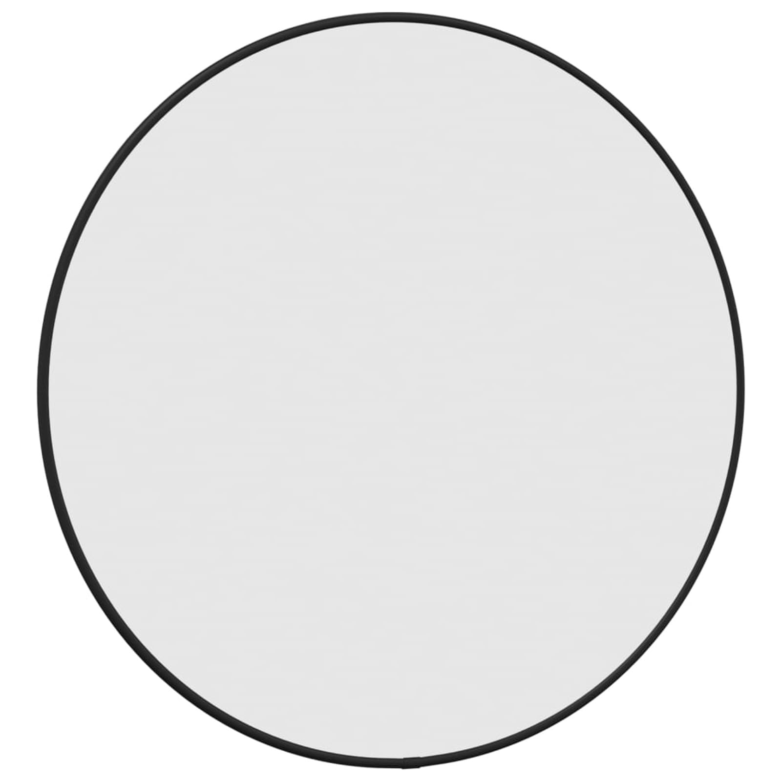 Homgoday Czarne lustro ścienne Ø 50 cm okrągłe, lustro łazienkowe lustro łazienkowe, lustro łazienkowe