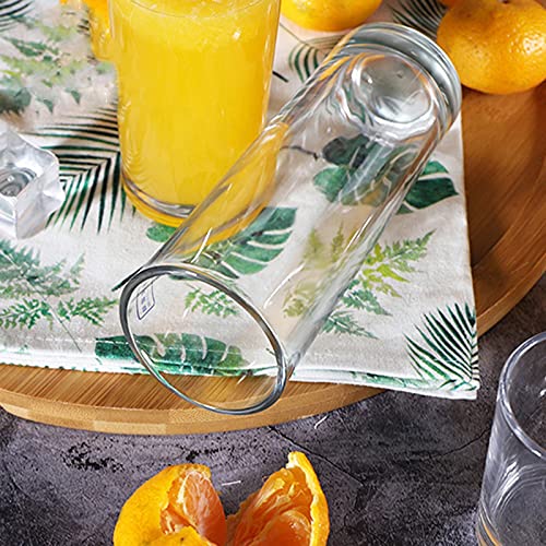 Image of Premium 350ML Juice Glasses Drinking Glasses, Highball Lead-Free Glasses, Tumblers for Water, Juice, Beer, Cocktail and Mixed Drinks - Pieces, Transparent (Tall Glasses, M (Pack of 1))