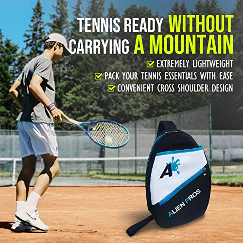 image for Alien Pros Lightweight Tennis Sling Backpack for Your Racket and Other