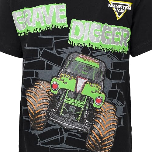 Image of Monster Jam Boys' Athletic 2-Piece T-Shirt and Shorts Set Toddler to Big Kid