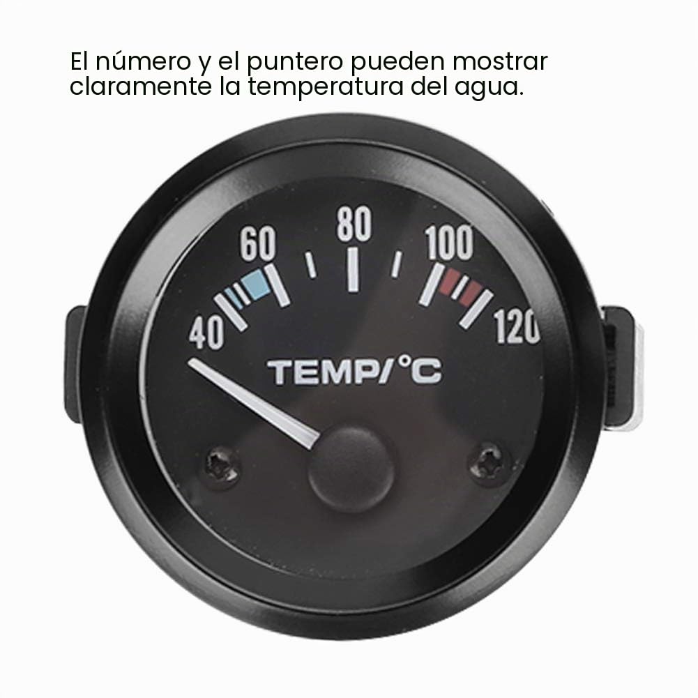 Akozon Medidor de Temperatura del Agua 2 Pulgadas 52 Mm Universal Car Truck Led Digital Medidor de Temperatura del Agua Instrumento Instrumento