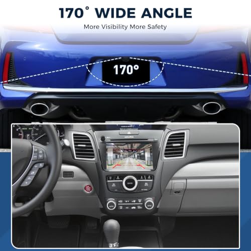Image of Backup Camera 39530-T3L-A12 Fit for 2013-2017 Honda Accord Coupe EX, EX-L | Rearview Camera OE: 39530-T3L-A63, 39530-T3L-A71, 39530-T3L-A01