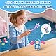 Blaue Puppe Kleidung für 17 cm Puppen, 17cm Plüsch Puppenkleidung, 17cm Cartoon Plüschpuppen Outfit mit 1 Kopfbedeckungs 1 Bodysuit 1 Anhanger 1 Schuh, Jungen Mädchen (Ohne Puppe