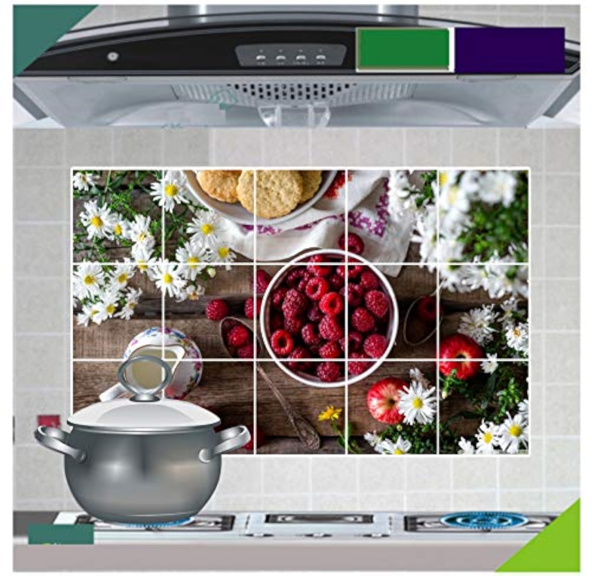 Fruits Strawberry Wall Stickers for Kitchen