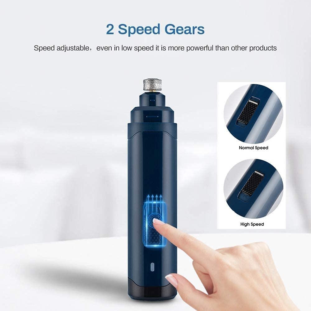 Cableadora de Clavos para Perros Clippers-Professional 2-Speed ​​Pet Pet Trimmer de Clavo, molinador de Clavos para Mascotas - Patas sin Dolor Herramienta de Recorte de Aseo