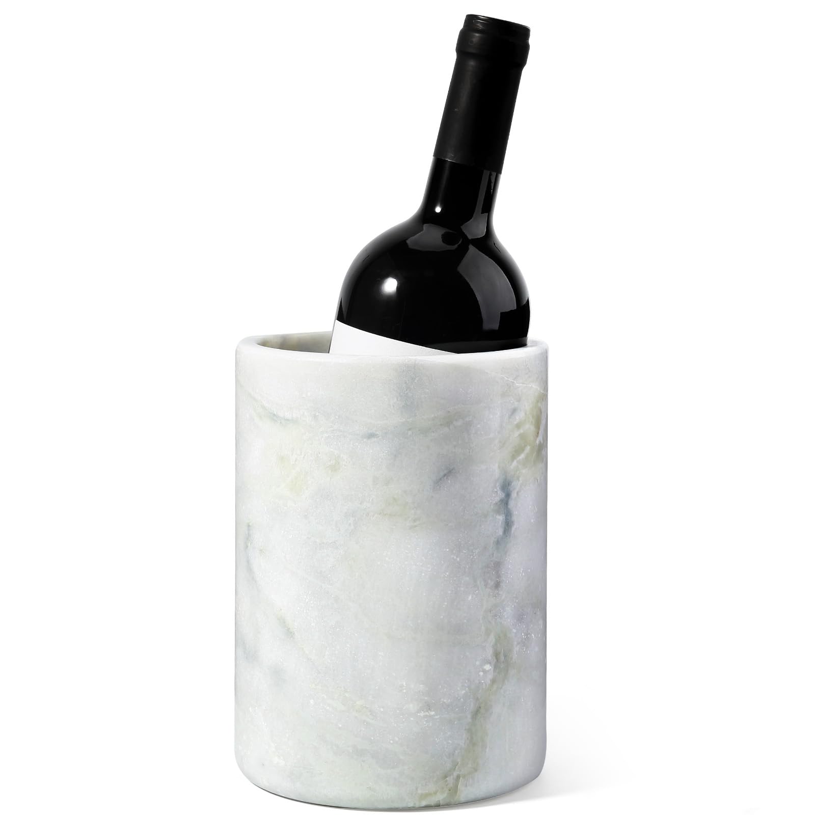 Marble Wine Bottle Chiller Bucket - Versatile Wine Chillers for Bottles - Handcrafted Wine & Champagne Cooler for Parties, Dinner - Stone Kitchen Utensil Holder Ideal for Wine Enthusiasts，Green — Amazon image 13