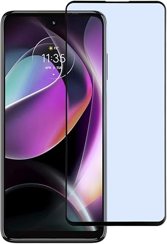 Miniatura 3 de Protector de pantalla de vidrio templado adhesivo completo para Motorola Moto G 5G (2022) /XT2213 - Negro