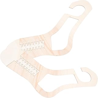 PHENOFICE 1ペア木製ソックスブロッカー 編み物モデル ストッキングニット型 収納便利なリトラクタブルソックスツール プレゼントにな手編みアクセサリー