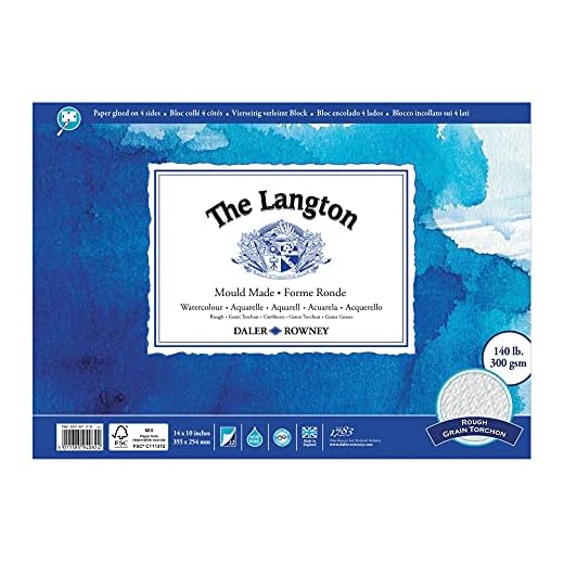 Daler Rowney Langton de 14in x 10in smagtron (cada)