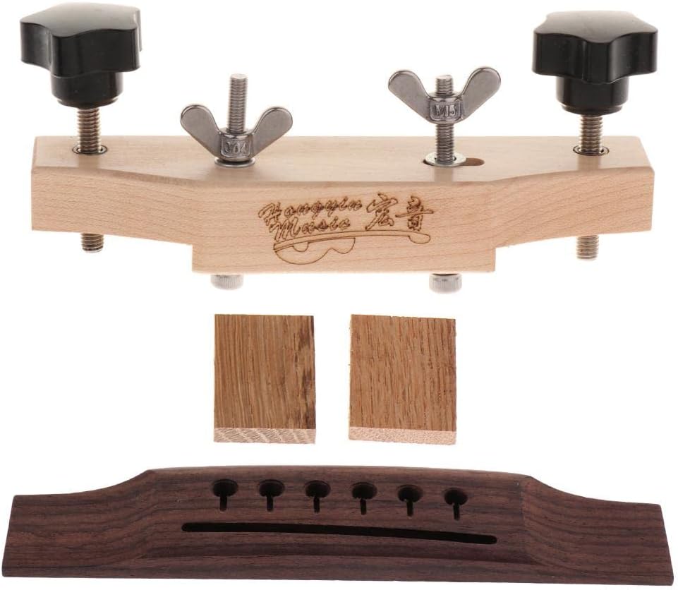Acoustic Guitar Left-Handed Bridge + Bridge Repair Maintenance Clamp DIY