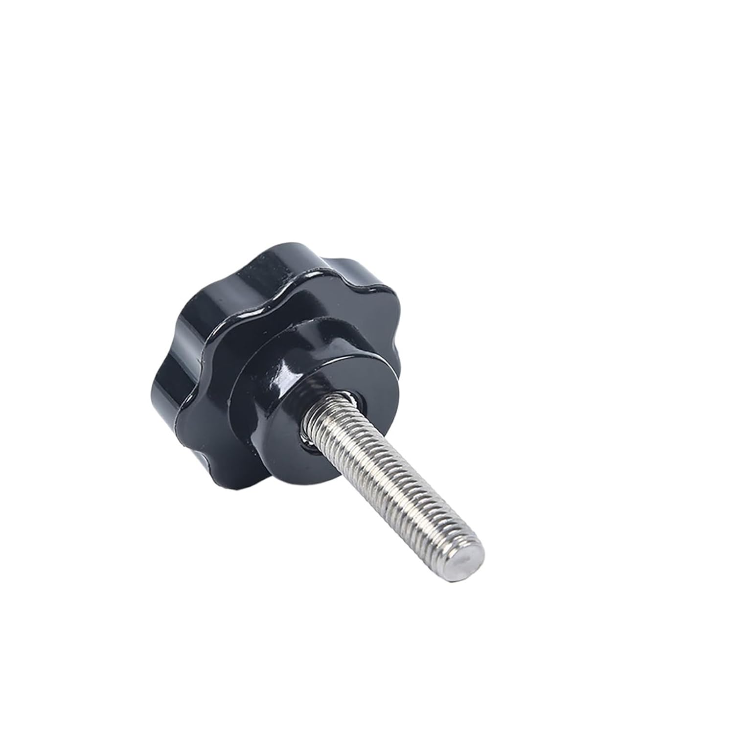 M4 M5 M6 M8 304 Stainless Steel Star Shape Thread Clamping Handle Bolt Hand Knob Tighten Screw for Industry Equipment(2Pcs,M6x60mm Head 25mm)