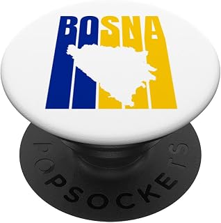 Bosna Silhouette - Bosnian Flag PopSockets Swappable PopGrip