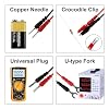 16-in-1 Multimeter Probe Test Leads Kit with Electronical Alligator Clips Probes, Banana Plug, Test Probes, Power Testing Needle for Circuit Connection, Multimeter Automotive