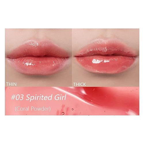 Miniatura 5 de Mysense Plumping Lip Glow Oil - Brillo de labios hidratante transparente con tinte de aceite, hidratante labial brillante para cuidado de labios y