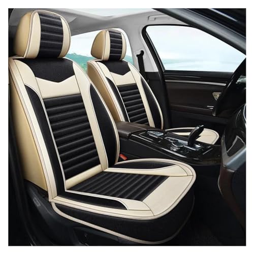Housse de siège voiture en lin noir pour BMW G30 X5 F30 E60