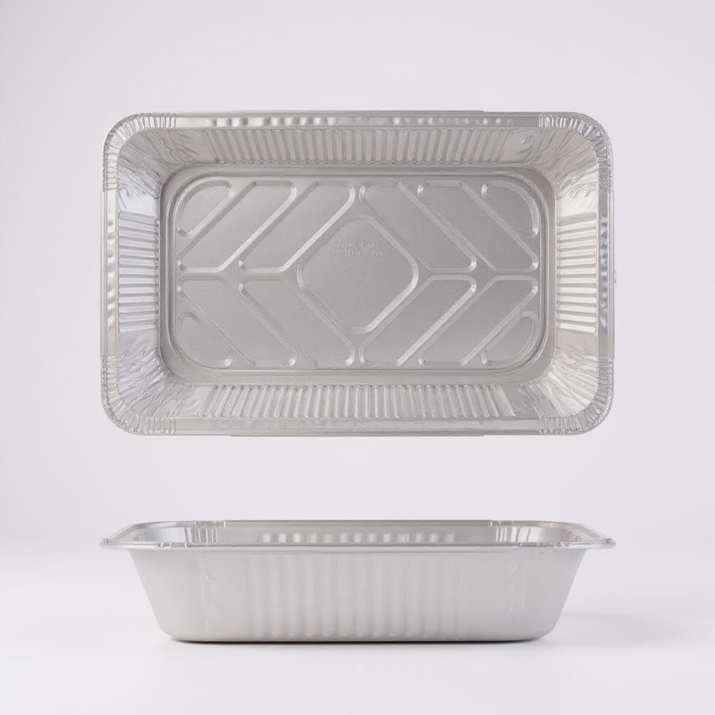 Disposable Aluminum Steam Table Pans, Full Size, Heavy Duty, 18 Count