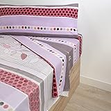 🙏🏽 AMABLE CON LA PIEL: El juego de sábanas estampadas de Gema esta fabricado con un 20% algodón y 80% poliéster transpirable, suave con su piel, tolerado como una fibra natural por las personas alérgicas.