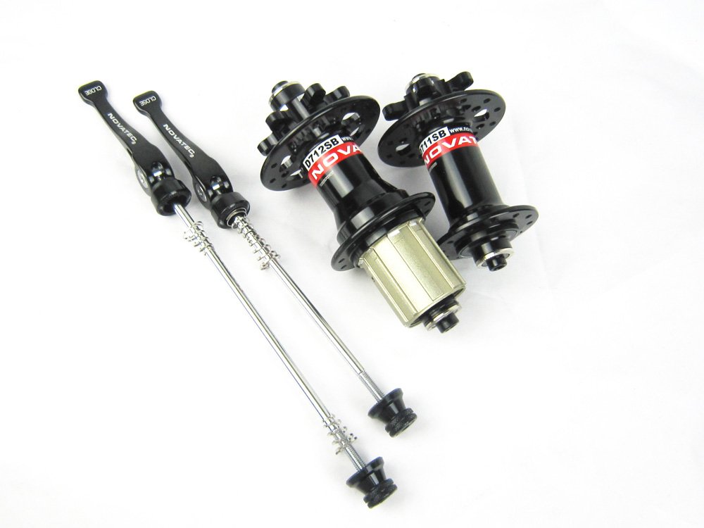 Novatec Hub Black and Red D711sb D712sb Hub,Seal Bearing Hub 32-32 Spoke Hole Disc Brake Hub
