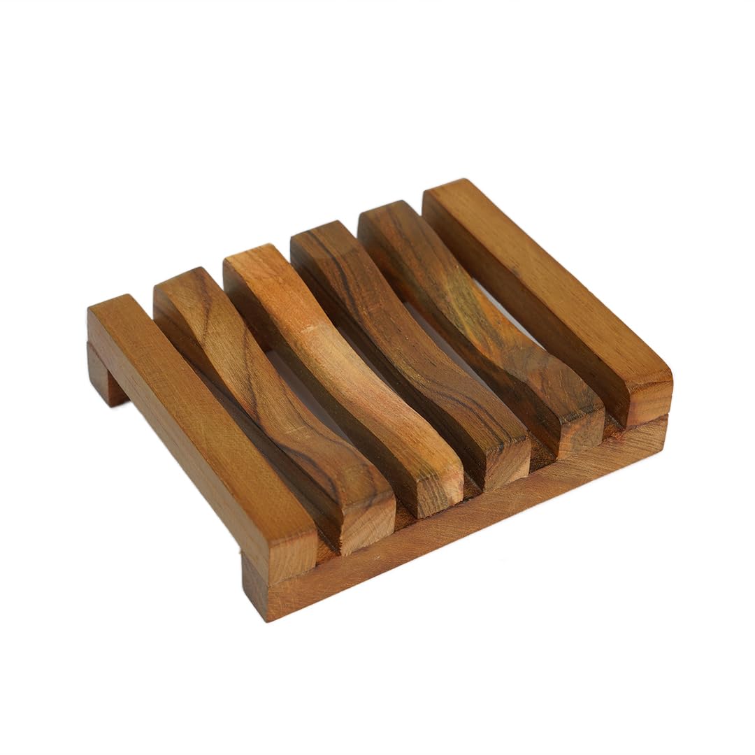 The Bare Bar Handmade Bamboo Soap Tray | Natural Wooden Soap Dish | Organic Soap Holder | Made in India (B0DG5WC9PF) Amazon Price History, Amazon Price Tracker