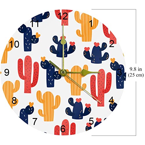 Horloge murale de bureau cactus pour dynamiser votre espace de travail