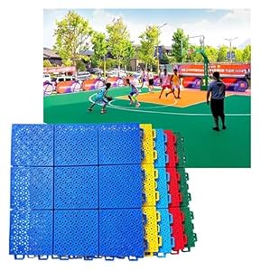 Mmdxdlx Modularer Sportplatz Bodenbelag Gelb 10PCS