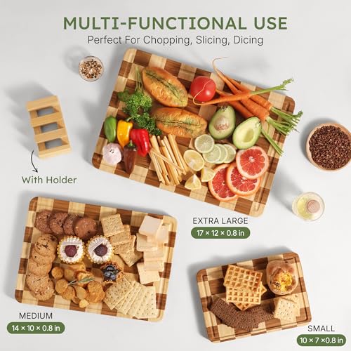 Set de 3 Tablas de Cortar de Bambú Cuadradas miniatura 5